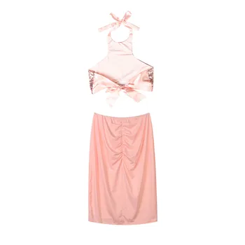 

Women Summer Casual Bandage Bodycon Set Evening Party Sexy Set