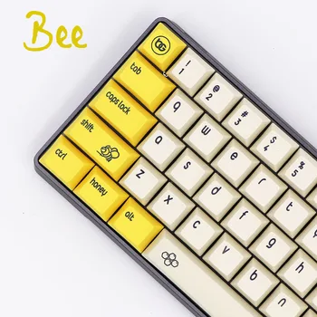 

1 set DSA Bee Dye Sublimation Customization Mechanical Keyboard Key Cap GH60 61 64 68 660M ANSI PBT Keycaps