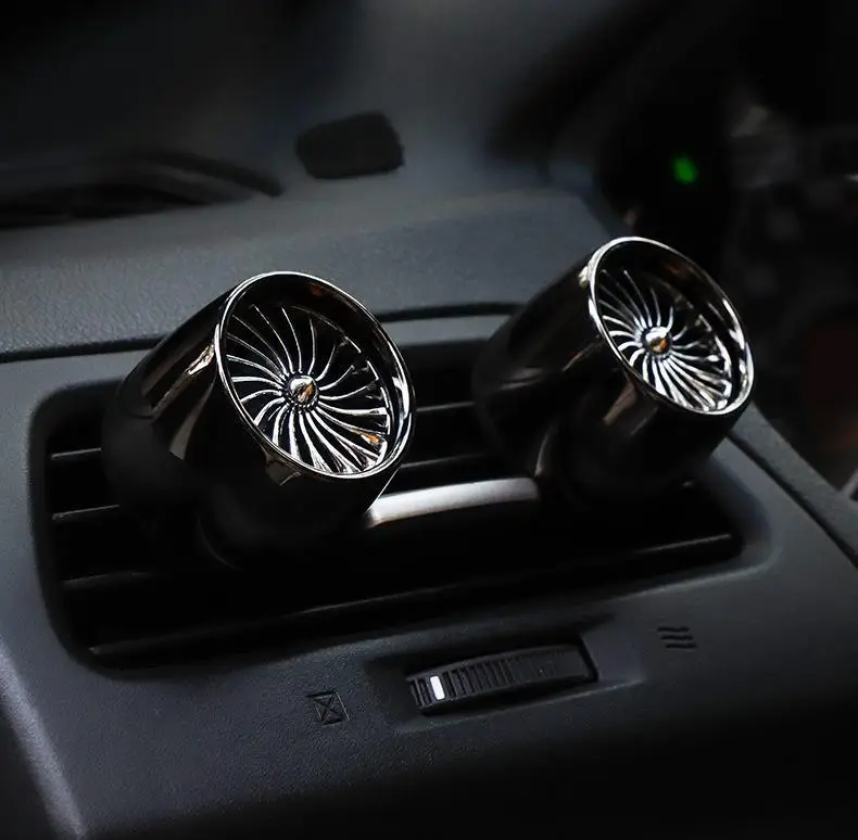 

Engine Shape Air Outlet Perfume Creative Car Alloy Rotating Aromatherapy Clip