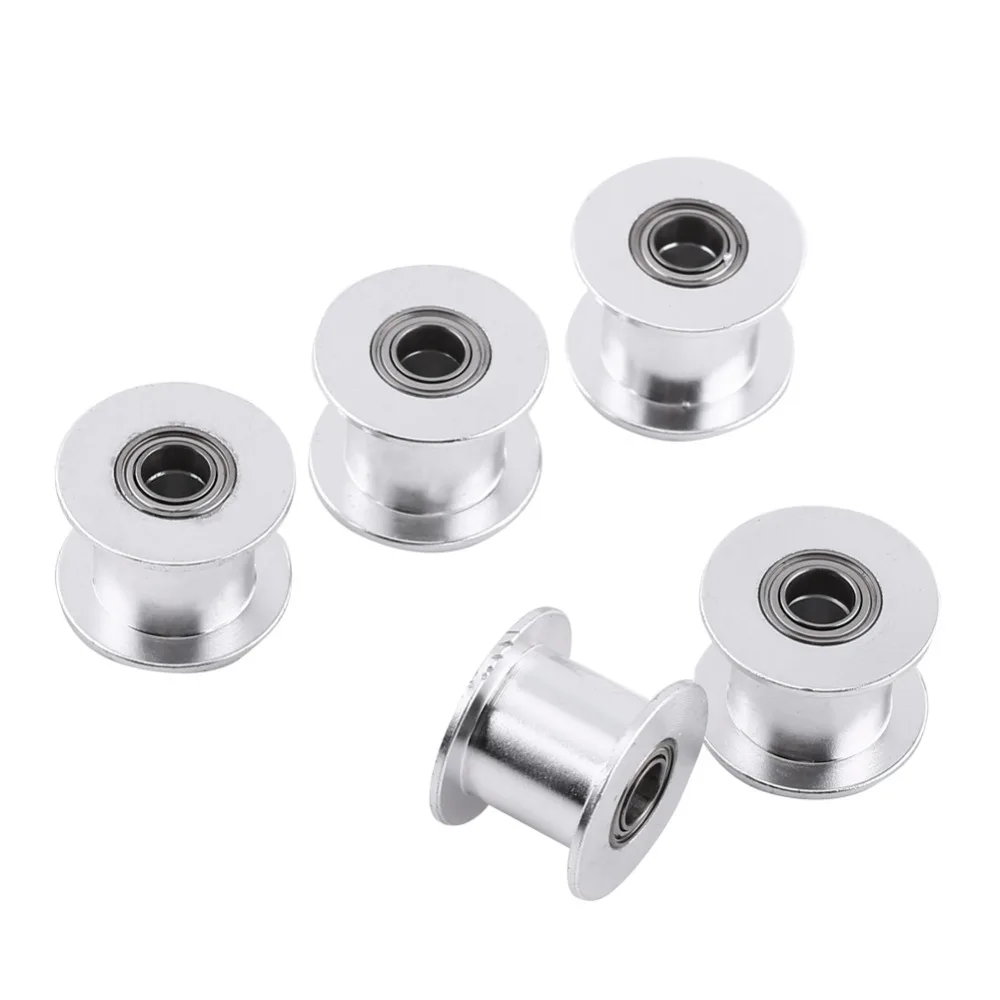 

5pcs/Lot Printer 2GT 20 Tooth Idle Pulley without Teeth for Belt Width 10MM Aluminum Alloy