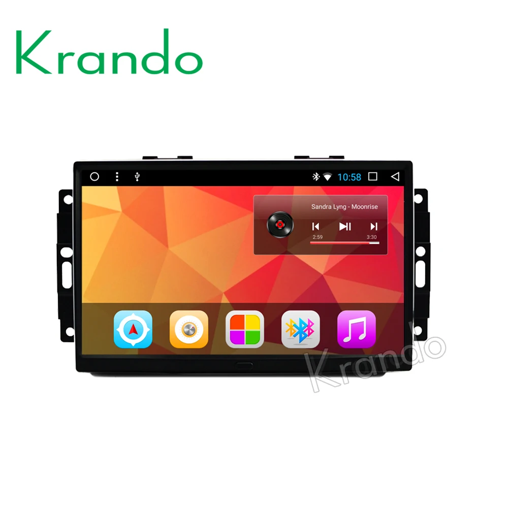 Krando Android 7.1 9&quot Big screen Full touch car multimedia system for chrysler 300C 2005-2007 radio navigation gps player | Автомобили