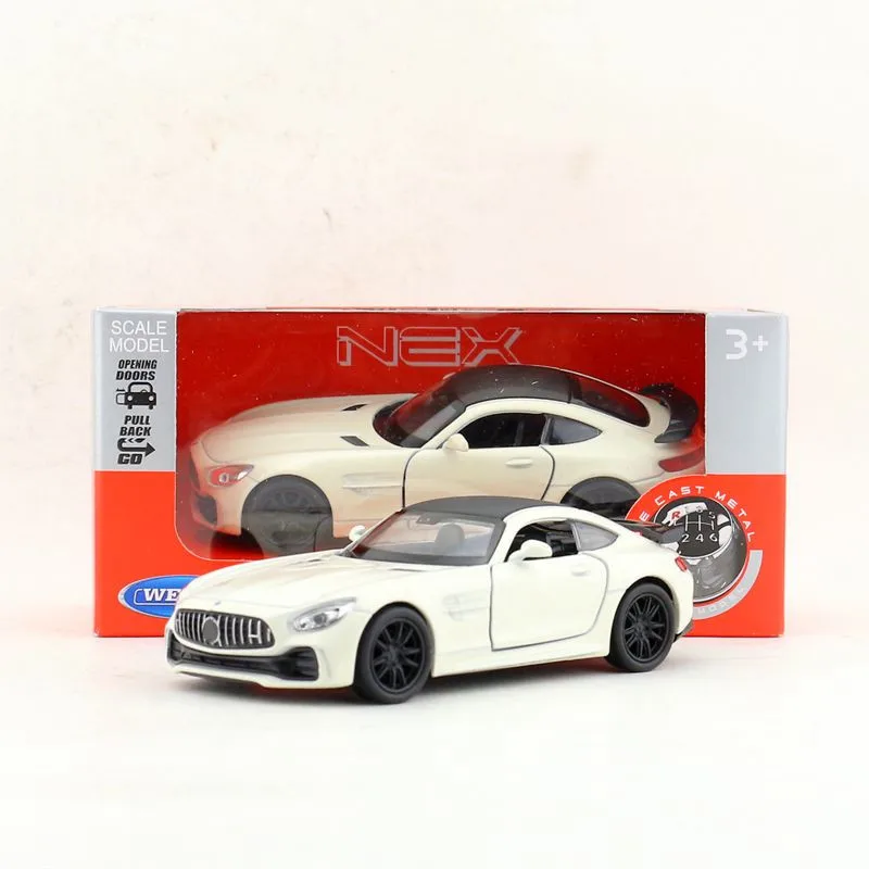 

Welly DieCast Metal Model/1:36 Scale/AMG-GTR Super Racing Toy Car/Pull Back Educational Collection/For Children's Gift