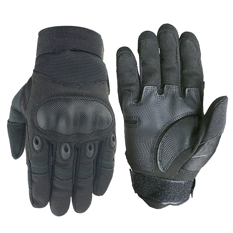 

New Men's Sports Gloves Climbing Riding Tactical Army Fans Non-Slip Combat Black Shell Black Quality Glove WB003