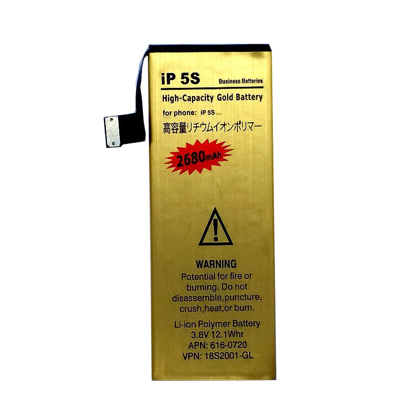 

Suqy 5pcs/lot New li-ion Battery for apple iPhone 5s Rechargeable Bateria Accumulator batteries 0 Cycle wholesale