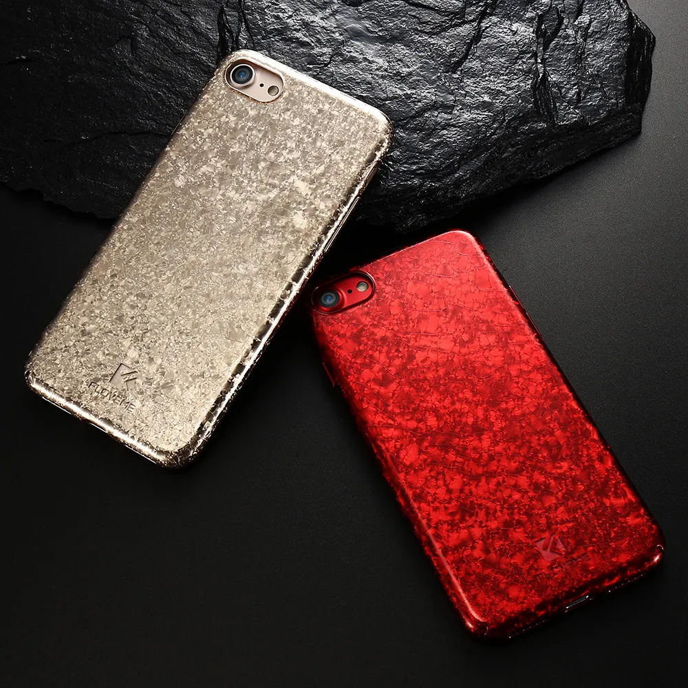 FLOVEME Luxury Phone Case for iPhone 6 6s plus Ultra Slim Back Cover Cases For iphone 7 Ice Crack Hard Fundas |