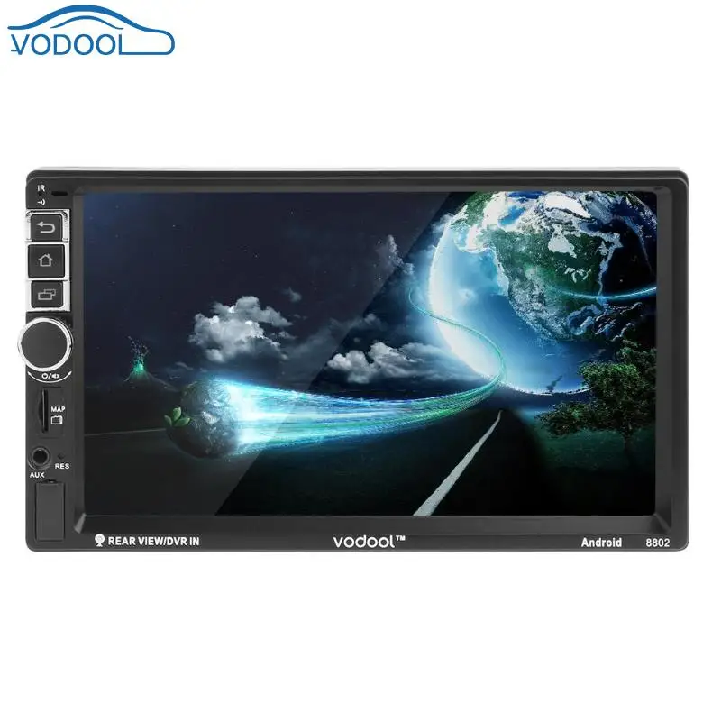 

VODOOL Bluetooth Auto Stereo Player GPS Navigator Quad-core Android 7.1 1080P Radio Audio Stereo Media Player