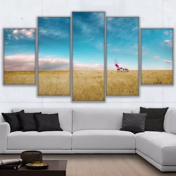 

HD Printed Canvas Pictures Frame Poster Living Room Home Decor 5 Pieces Thick Growth Of Grass Wall Art Shipped 24 Hour