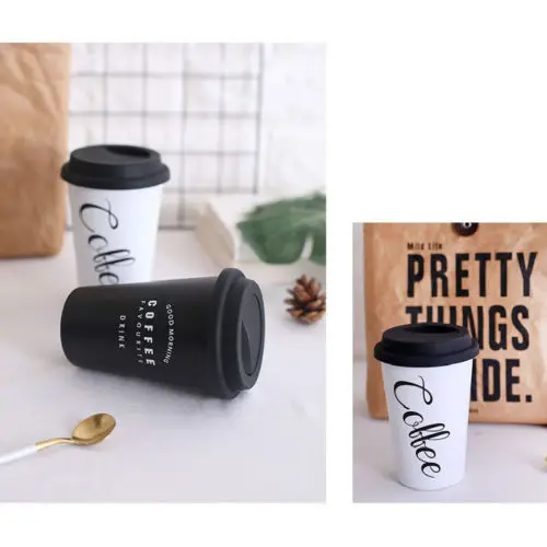 Многоразовые кофейные кружки из нержавеющей стали с крышкой, креативная чашка для офиса, дома, путешествий, студенческий подарок