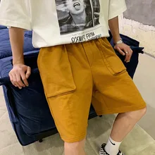 Новые летние шорты для женщин для мужчин модные однотонные цвет прямые повседневные шорты человек уличная тенденция дикий хип хоп Свободные