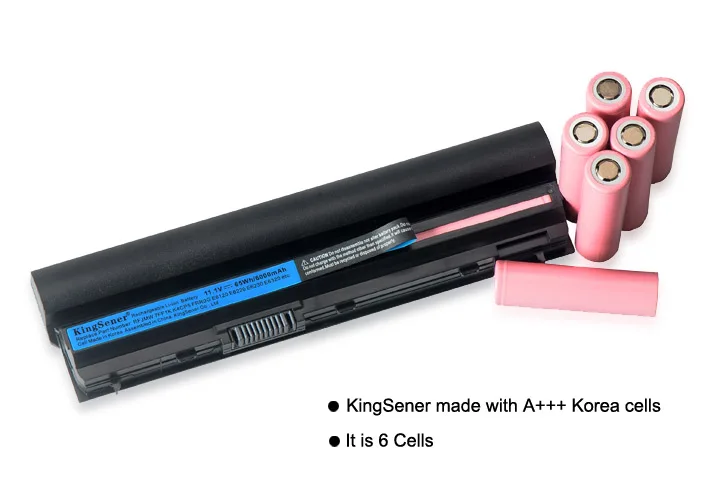 KingSener 11.1V 6000mAh New RFJMW Laptop Battery For DELL Latitude E6320 E6330 E6220 E6230 E6120 FRR0G KJ321 K4CP5 J79X4 7FF1K