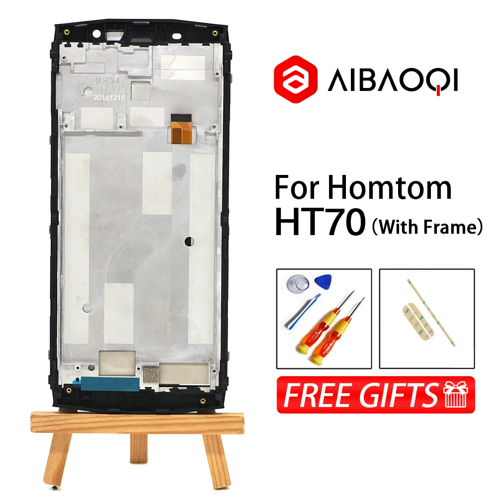 

AiBaoQi New Original 6.0 inch Touch Screen+1440x720 LCD Display+Frame Assembly Replacement For Homtom HT70 Android 7.0 Phone
