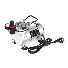 KKmoon мини воздушный компрессор Профессиональный гравитационный подача двойного действия поршень Аэрограф компрессор Электрический пульверизатор спрей краска