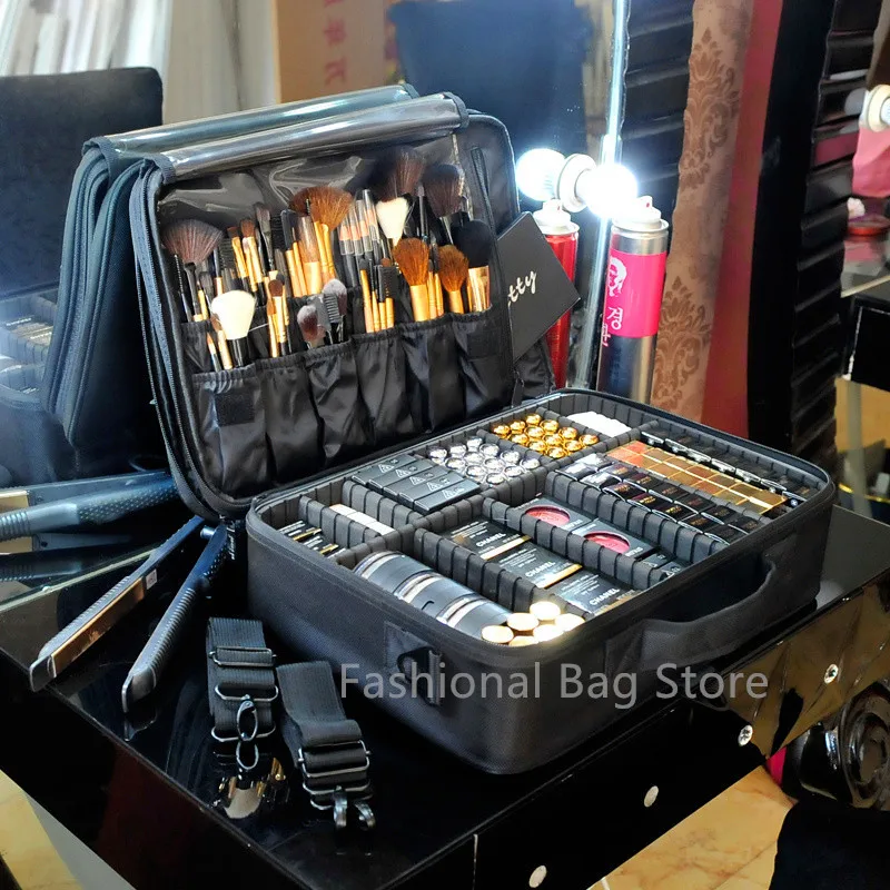 Makeup Bag Organizer Professional Makeup Artist Box Larger Bags Cute Korea Suitcase Makeup Suitcase fashion cosmetic bag Case