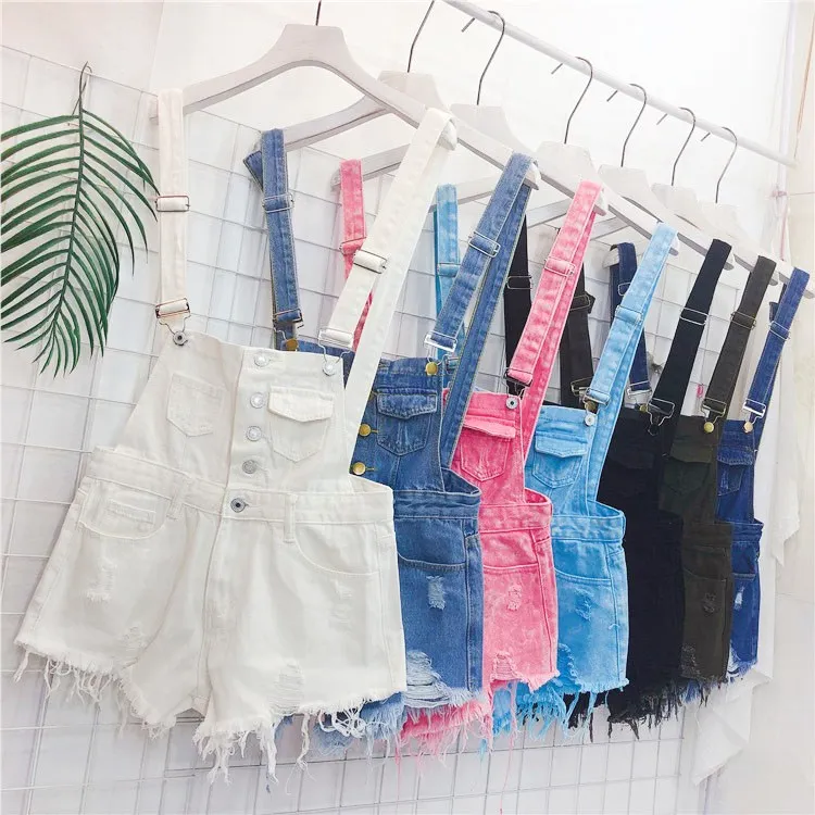 Fashion Denim Overalls for Women Bodycon Jumpsuit Casual Tassel Denim Playsuit Straps Shorts Rompers Fashion Denim Overalls for Women Bodycon Jumpsuit Casual Tassel Denim Playsuit Straps Shorts Rompers