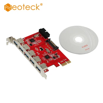 

Neoteck 5 Port PCI-E PCI Express to USB3.0 HUB Card Adapter for Win XP 7 8 Ac317 Computer Desktop Components Good Quality