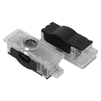 

2X LED 3D Car Courtesy Lamp Door Welcome Logo Projector Light Accessories For Mercedes Benz C207 C218 A207 C117 CLA CLS E Class