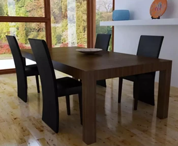 

VidaXL Modern Elegant Solid Wooden Dining Chairs 4pcs Comfortable Durable Synthetic Leather Dining Chairs Black Home Furniture