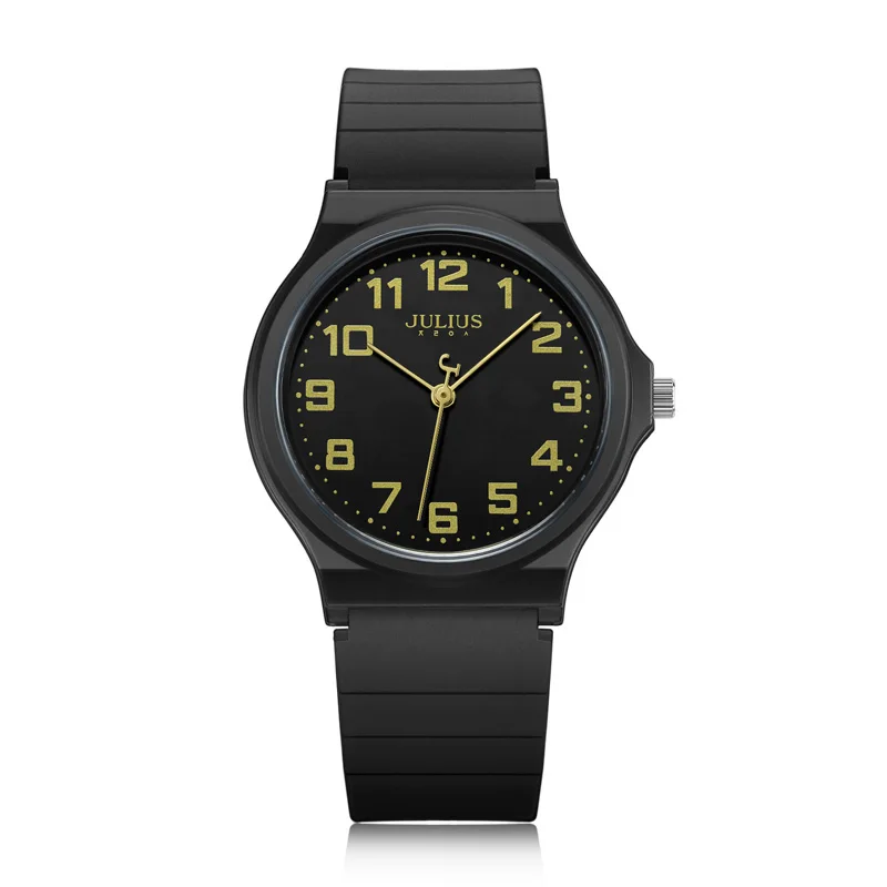 

Simple Women's Watch Japan Quartz Hours Fine Fashion Dress Resin Bracelet Large Display Girl Birthday Gift Original Box