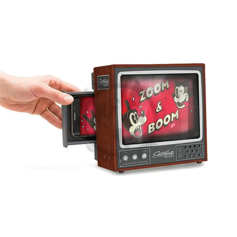 TV Screen Amplifiers Eye Protection DIY Folding Cardboard Retro TV Mobile Phone Screen Amplifier Projection Accessories