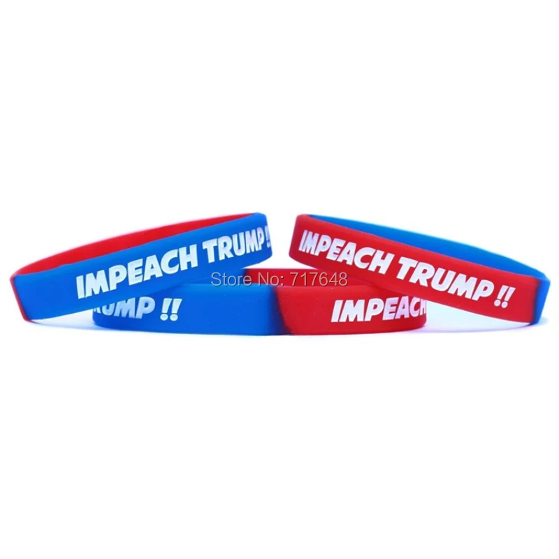 

1pc Impeach Trump wristband silicone bracelets rubber cuff bangles free shipping A
