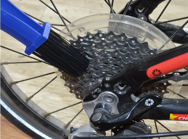 Пластиковая велосипедная мотоциклетная велосипедная щетка для чистки цепи зубчатая Гранж щетка очиститель уличная очистка скруббер бисиклет инструменты