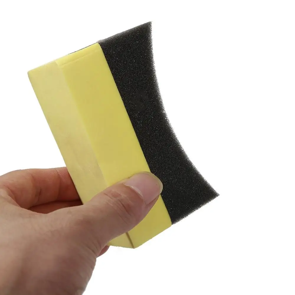 

Car Wash Auto Professional Tyre Tire Dressing Car Cleaning Tool Wheel Brush Applicator Curved Foam Sponge Pad Car Styling
