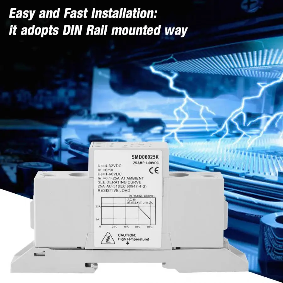 

voltage relay DSMD100015S DC Control DC Single Phase DIN Rail Solid State Relay Module & Board bistable relay latching relay