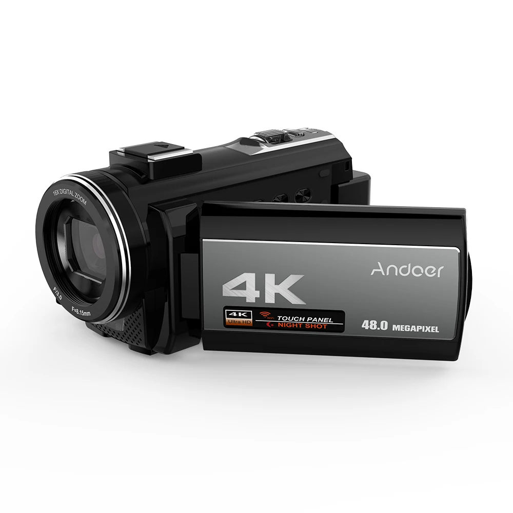 Andoer 4K Ultra HD 48MP WiFi Digital Video Camera Camcorder 3.0" Touch