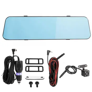 

car camera recorder 7.0" 1296P Motion Detection G-sensor Car Rearview Mirror Camera Driving Recorder oto aksesuar