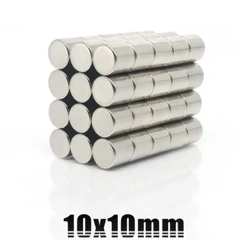 

200pc 10mm x 10mm Strong Magnets 10X10 Cylinder Round Rare Earth Nd-Fe-B NEW Art Craft Connection 10x10mm 10*10mm free shipping