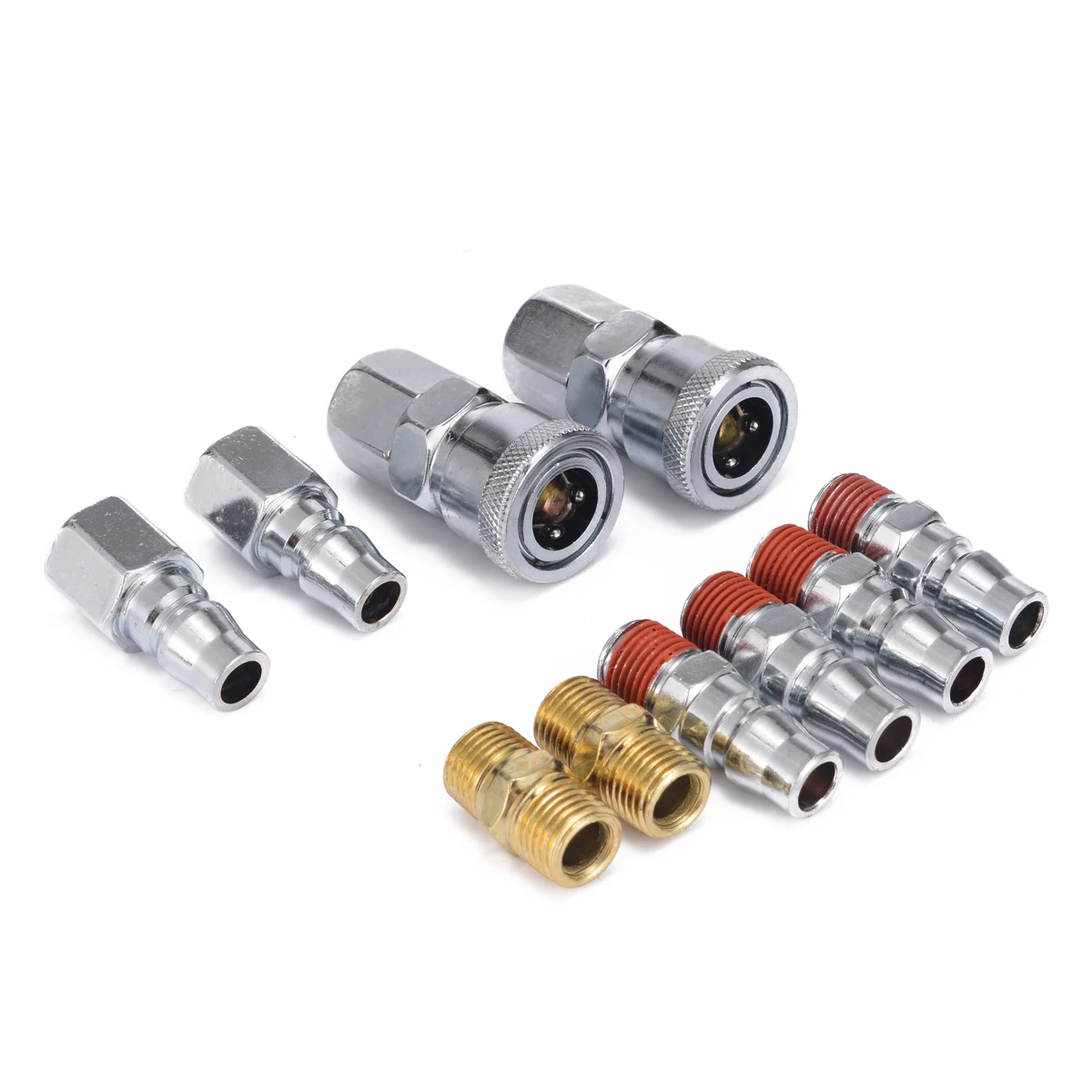 

10pcs Quick Coupler Fittings 1/4'' Air Hose Connector Fittings for Pneumatic Quick Fitting Plug Air Tools High Quality