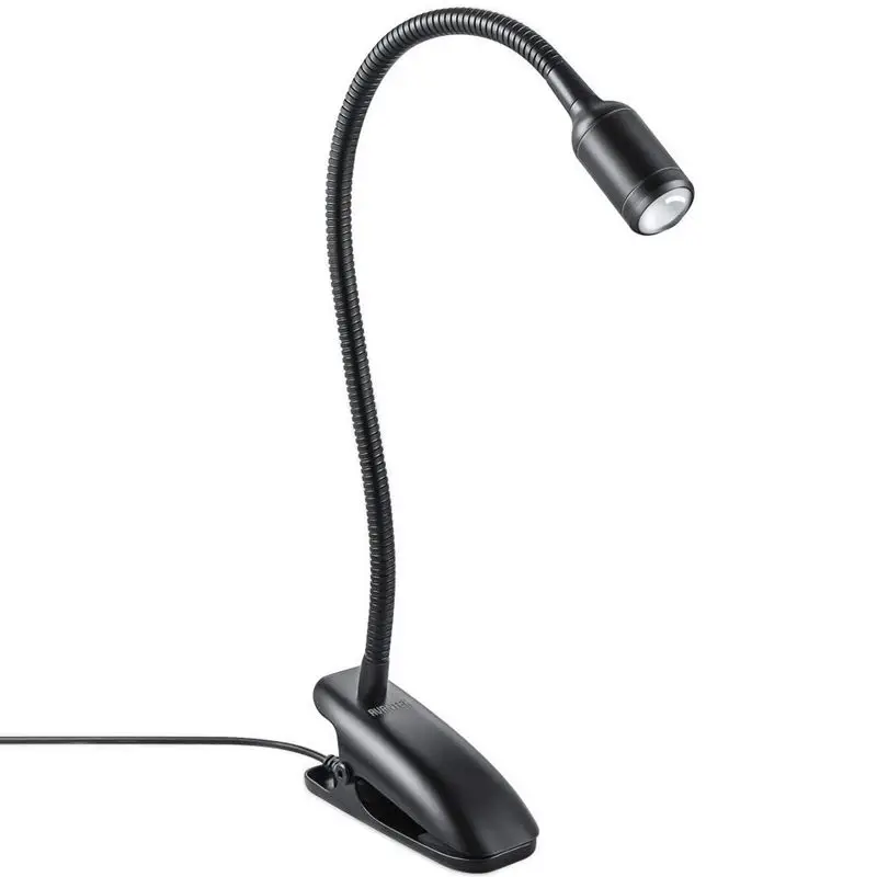 

LED Clip on Book Light, Full Touch Control, Stepless Dimming, 360 Degree Adjustment, Portable Desk Light with Eye Protection f