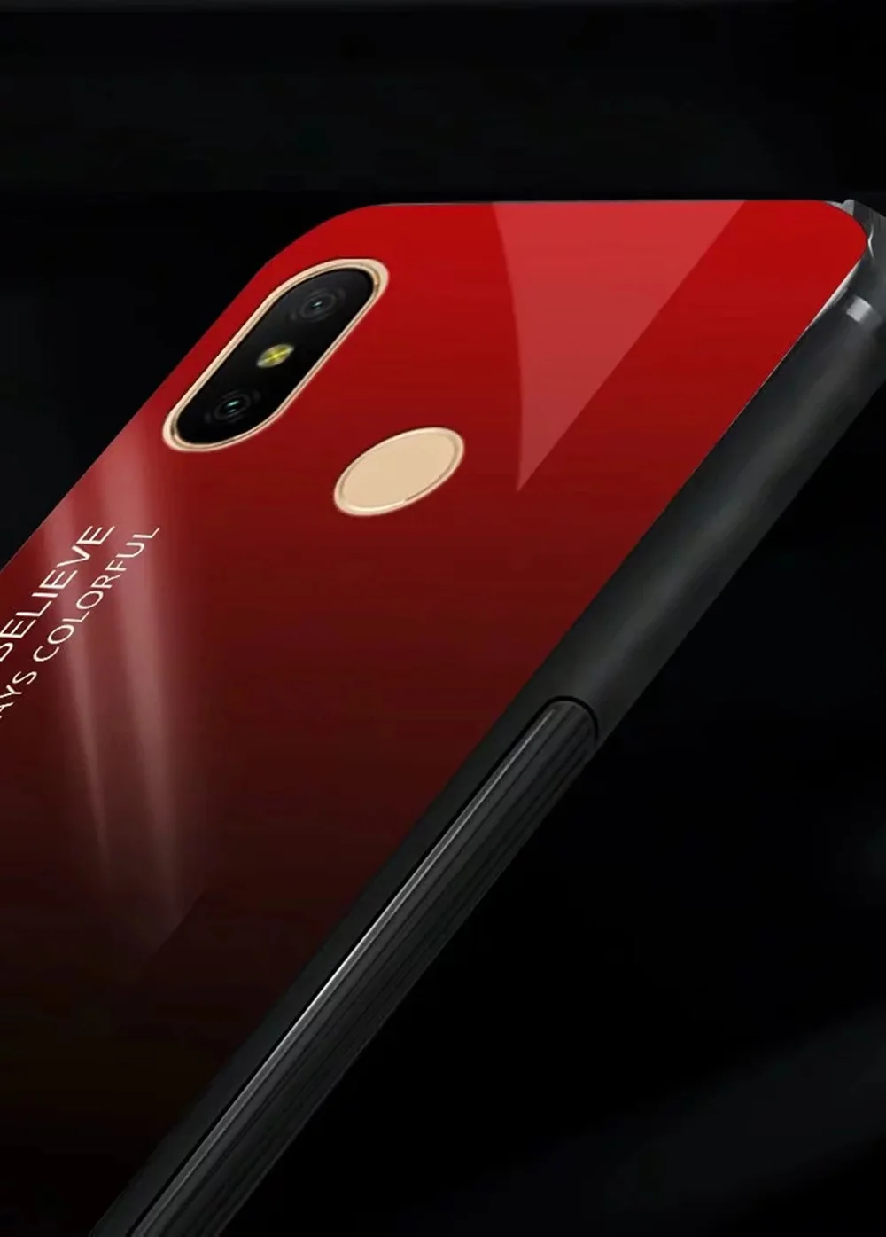 Градиентный чехол из закаленного стекла для телефона xiaomi Redmi Note 6 7 pro 5 A1 A2 8 6X 5X 6A Lite