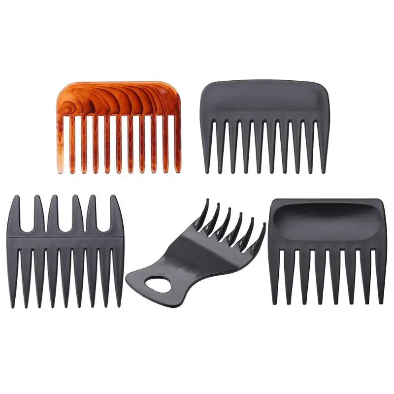

Men Large Tooth Curly Hair Comb Wide Teeth Beard Combs Hairdressing Tools Comb For Hair Hairdressing Supplies