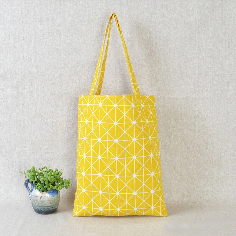 2019 Fashion Durable Women Student Cotton Linen Single Shoulder Bag Shopping Tote Check Plaid Female Flax Canvas Shopping Bags 2019 Fashion Durable Women Student Cotton Linen Single Shoulder Bag Shopping Tote Check Plaid Female Flax Canvas Shopping Bags