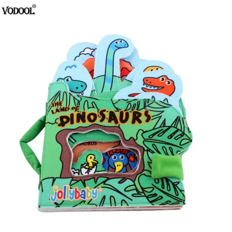 Cartoon Dinosaur Animals Baby Cloth Books Water Painting Book Infant Book Educational Toy Development Reading Soft Books Gift