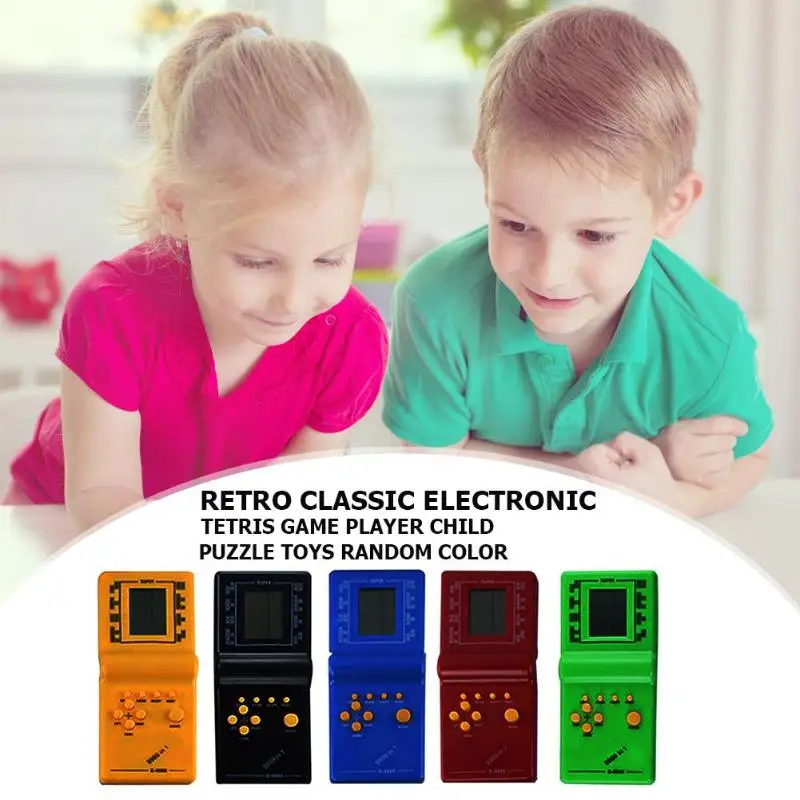 

Retro Classic Electronic Puzzle Toys Tetris Game Children's Educational Toys Players Built-in 9 Games Brick Game Tanks War