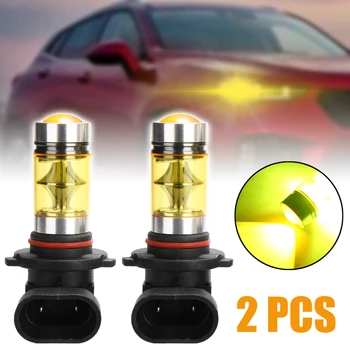 

2pcs 9006 HB4 100W LED Bulb Car Fog Driving DRL Daytime Running Fog Light Super Bright Yellow Lamp DC 12V