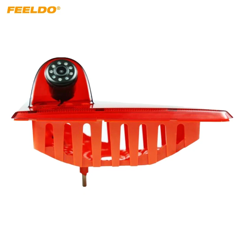 

FEELDO Car Rear View Brake Light Camera For Renault Master Nissan NV400 Opel Movano LED IR Brake Light Backup Camera #HQ1783