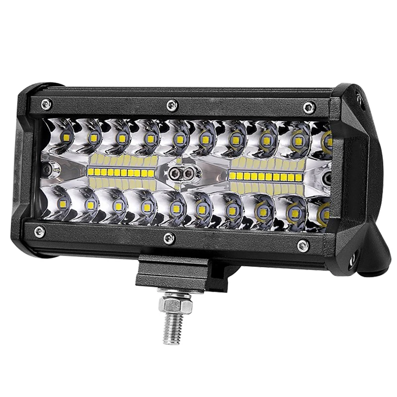 

DHBH-7 Inch 120W Combo Led Light Bars Spot Flood Beam for Work Driving Offroad Boat Car Tractor Truck 4x4 SUV ATV 12V 24V