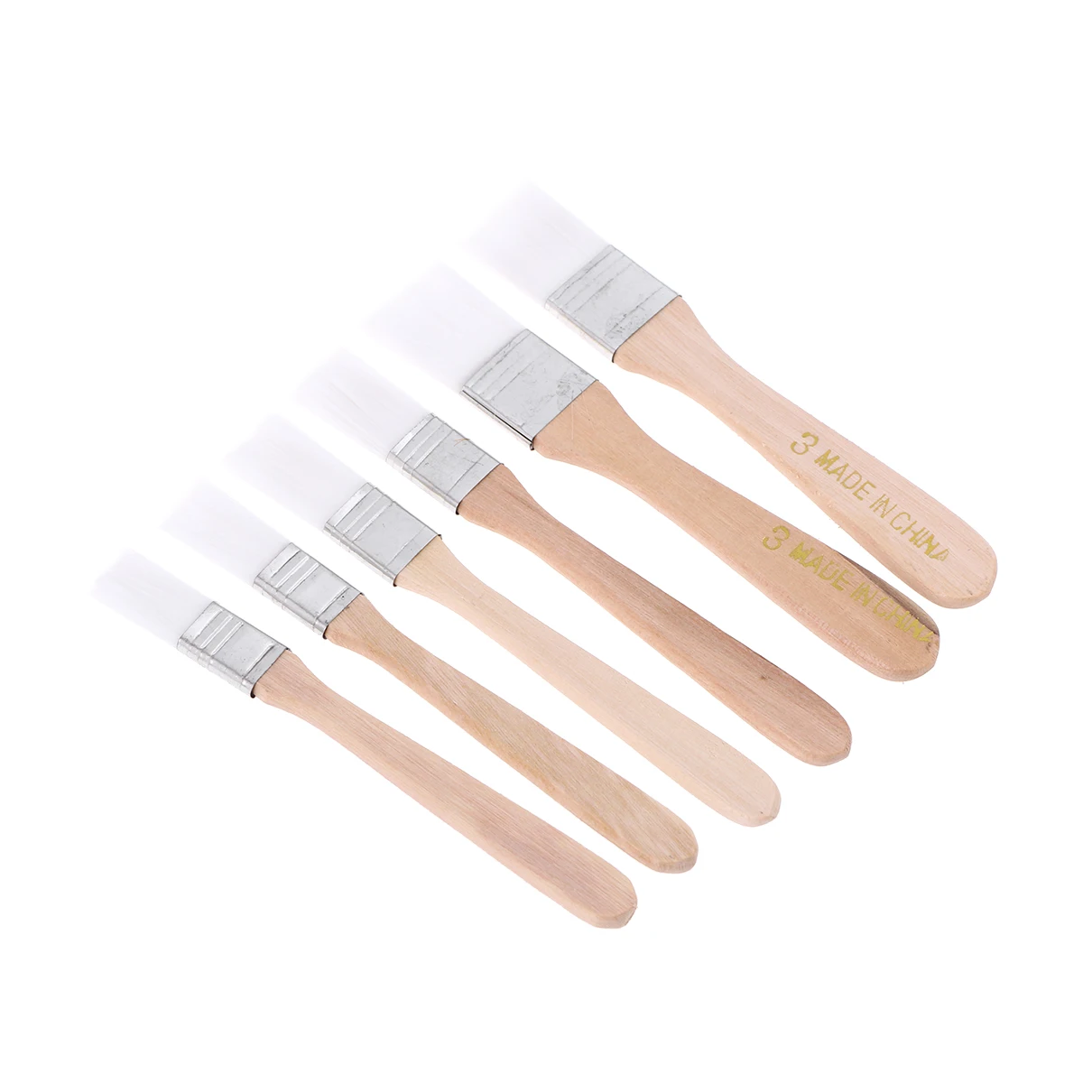 

6pcs High Quality Painting Chip Brushes Thickened Wooden Handle Brush For Painting Home Use Touchup Barbecue