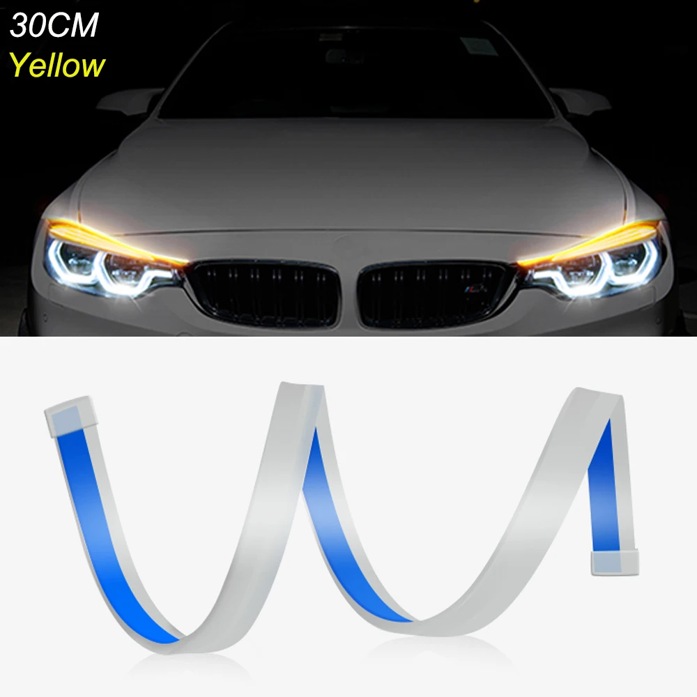 2шт 30 см дневной автомобильный ходовой светильник s для BMW E39 E46 Стоп сигнал