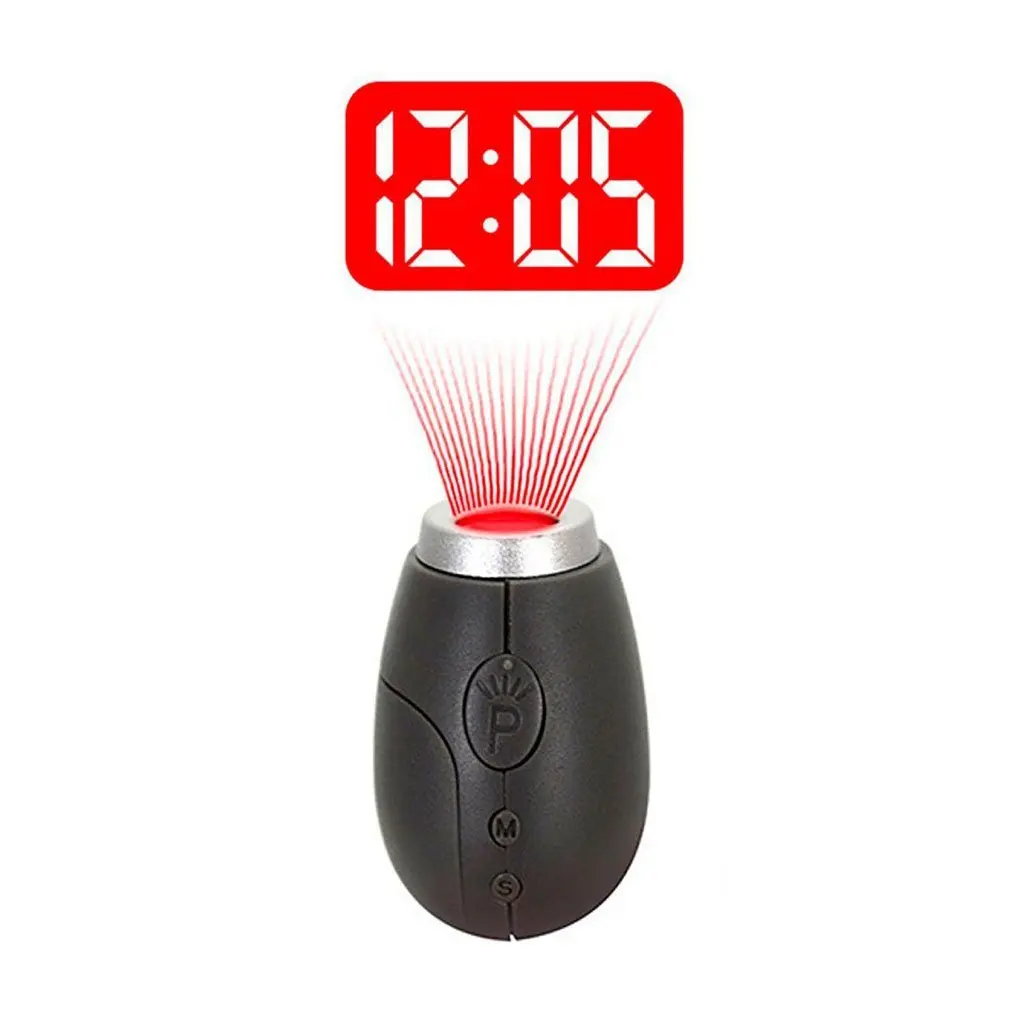 

VST CL-001 Electronic Mini Portable Digital LED Projection Time Clock with Keyring for Kid's Birthd