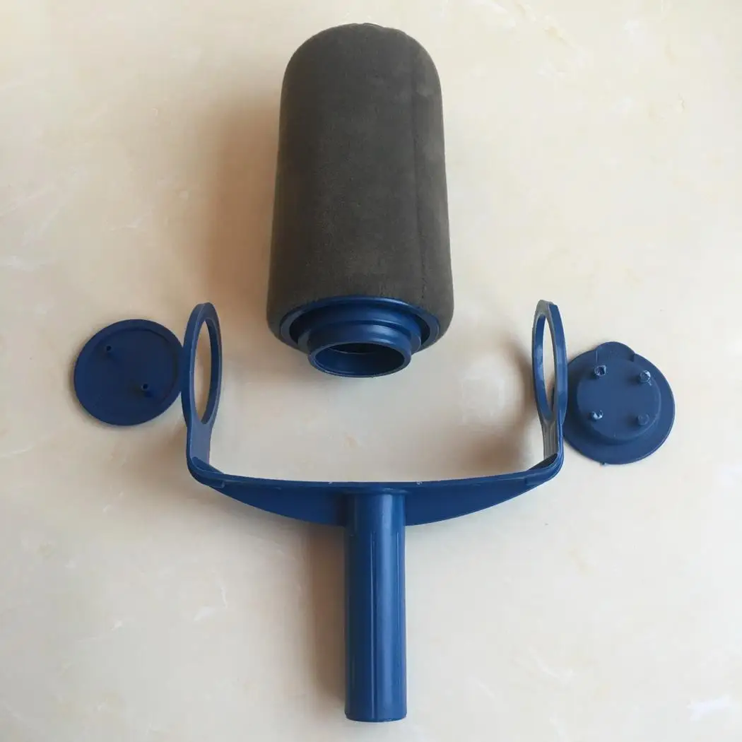 Handle Creative Household Drum Type Multi-function Paint Blue Painting Brush Roller Round Set | Обустройство дома
