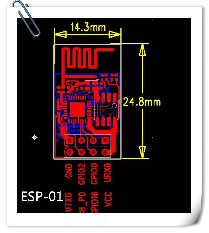 Обновленная версия ESP-01 ESP8266 последовательный WI-FI беспроводной модуль беспроводной приемопередатчик ESP01 ESP8266-01