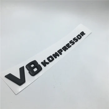 

JDM Car Stickers ABS Car Trunk Rear Sides Letter Badge Emblems Sticker Black Silver For Mercedes Benz AMG V6 V8 V12 KOMPRESSOR