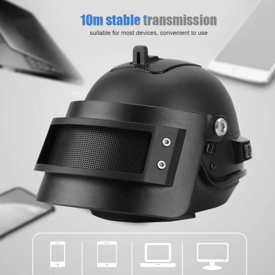 Портативный мини шлем форма Bluetooth беспроводной динамик перезаряжаемые стерео