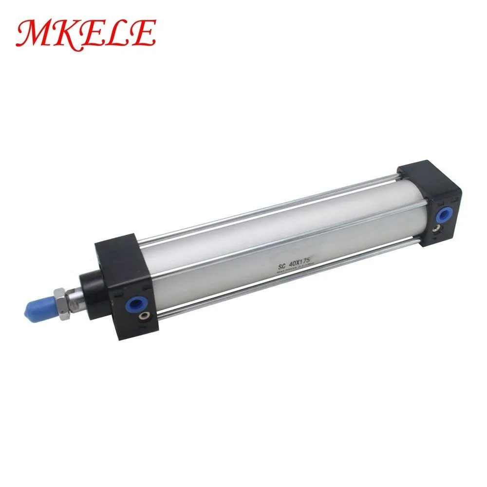 

Hot Sale Pneumatic Cylinder Double Acting High Quality Air Cylinder Free Shipping 40mm Bore 175mm Stroke Makerele