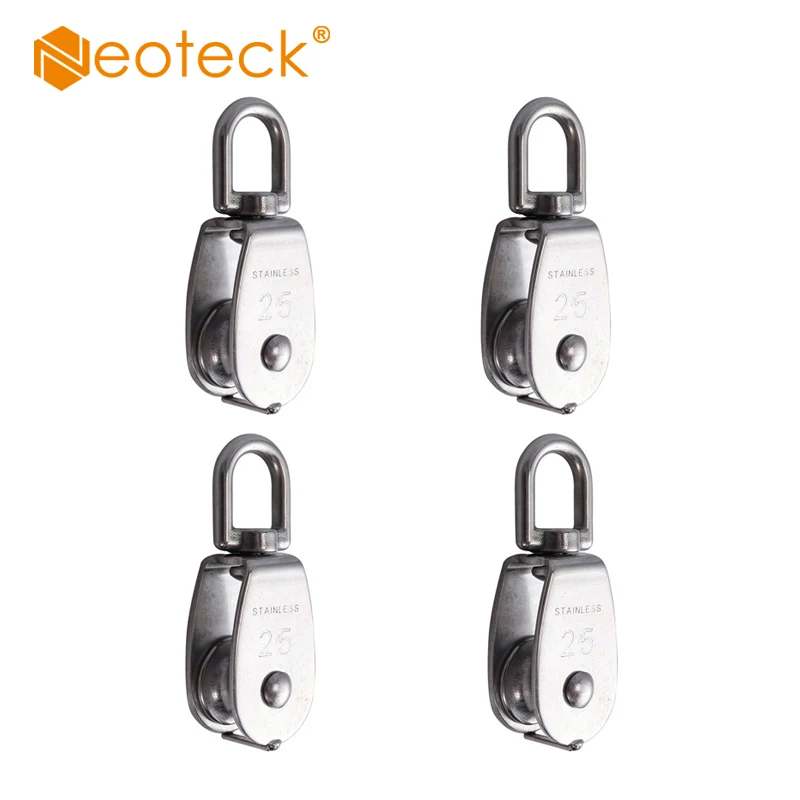 Neoteck 4 шт. из нержавеющей стали M25 стальной проволочный шкив сверхпрочный