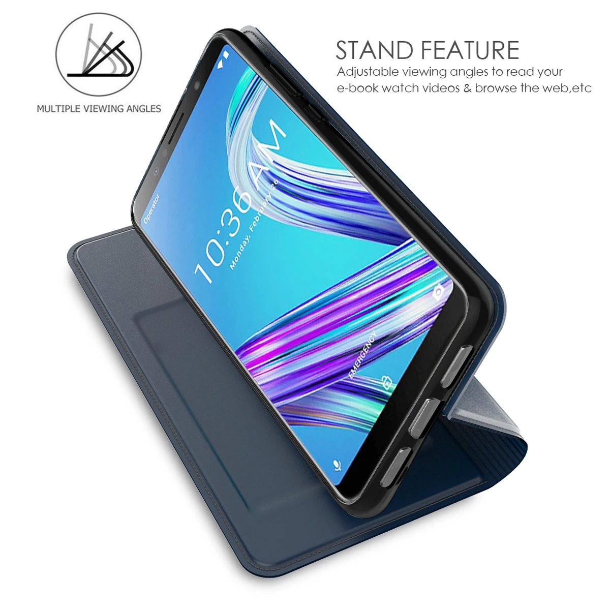 ل Asus ZenFone ماكس برو M1 ZB601KL/ZB602KL حالة جلدية Kickstand محفظة قلابة غطاء ل ZenFone ماكس برو M2 ZB631KL بطاقة حالة